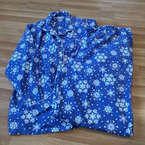 Alexander‎ Del Rossa Purple Snowflake Pajamas